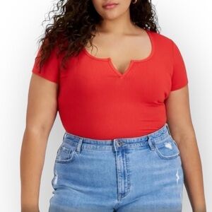 Just Polly Red Bodysuit